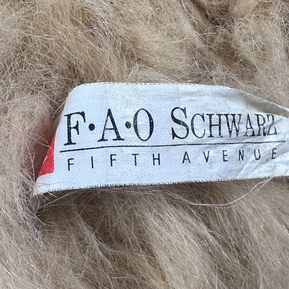 FAO Schwarz Large German Shepherd Plush Dog Stuffed Animal Mouth Open 18.5